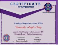 Maristella Angeli è stata inserita in “Prodigy” International Magazine