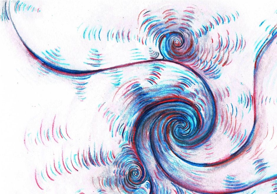 -Titolo: “Flussi”
-Anno: 2017
-Misure: 18x25
-Tecnica: watercolour
-supporto: carta 
-Quotazione: 80,00


Spesso ci sentiamo spinti a compiere scelte condizionate da tanti fattori, in pochi chiedono “Tu, che cosa desideri?”. Gli artisti non si conformano, non si allineano, dissentono, dibattono, vedono “oltre” e per questo motivo possono essere percepiti come strani, visionari o folli, com’è accaduto per diversi artisti in passato. In realtà l’Artista è spesso una persona creativa, fuori dagli schemi, sensibile, puro, si nutre di arte, vive ogni giorno creando e ricreando senza sosta vive e osserva ciò che non è visibile in un tempo non definibile, in un luogo composto da tanti luoghi insieme.