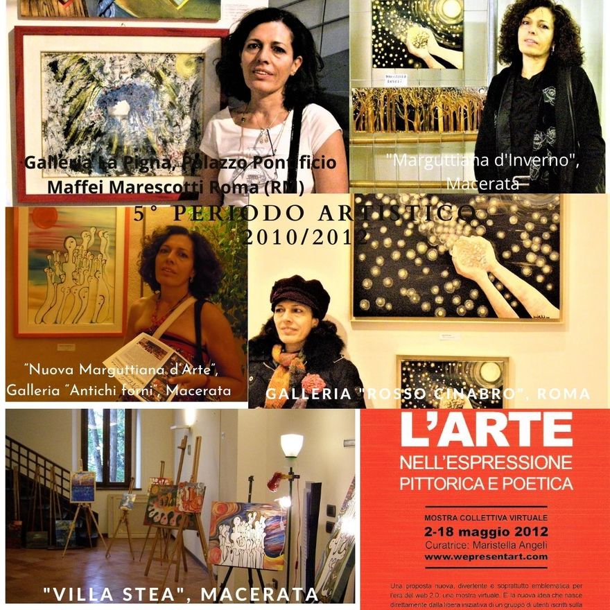 Esposizioni artistiche: Roma, Macerata (MC), virtuale.
