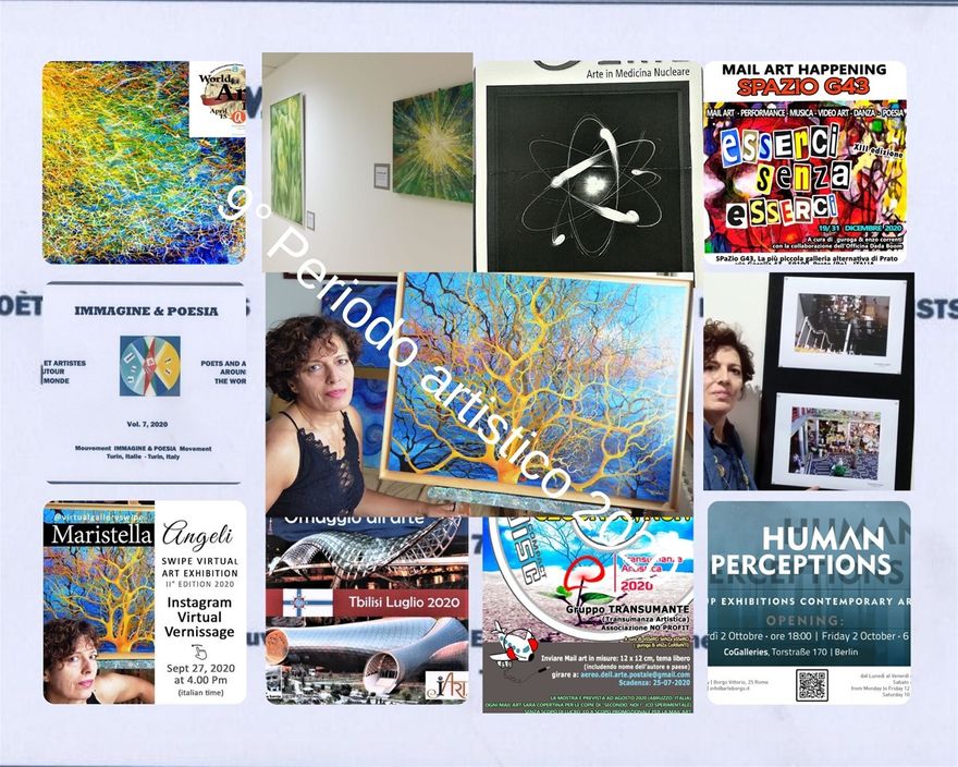 Esposizioni: Ancona (AN), Mail Art a Prato, Tblisi (Georgia), Belforte del Chienti (MC)